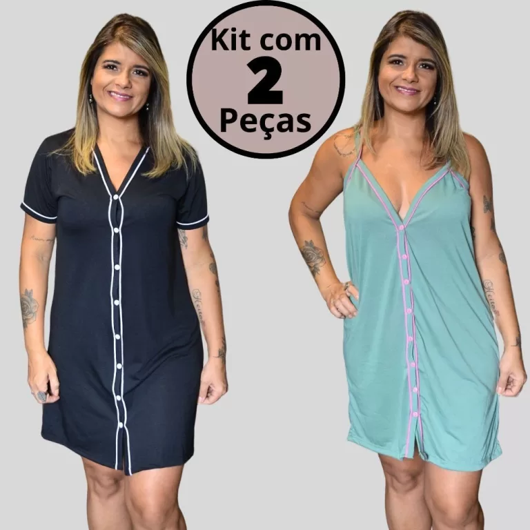 Kit 2 Pcs Amamentação Cirúrgico Baby doll ou Ca