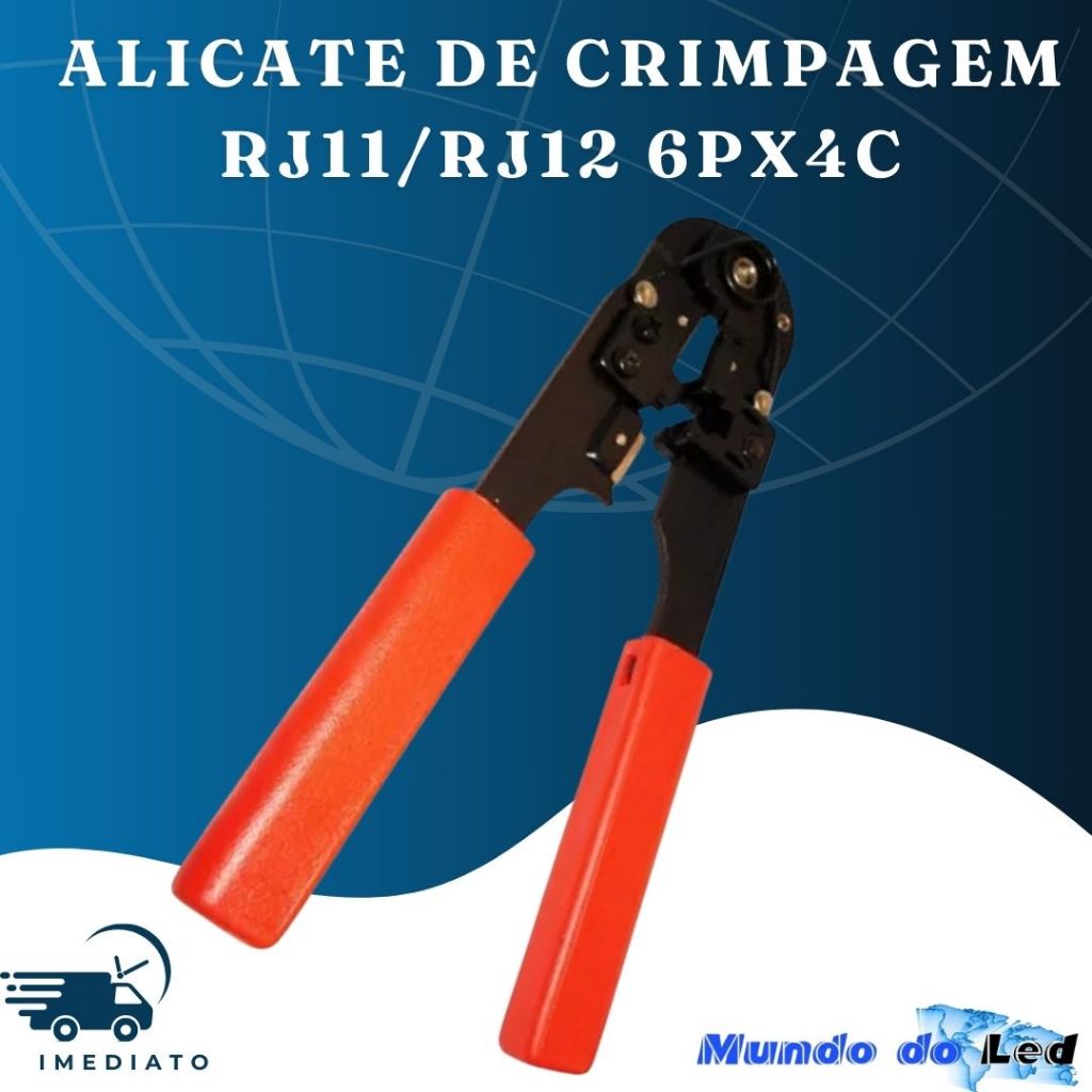 Alicate De Crimpagem RJ11/RJ12 6Px4C Ht2096 Internned