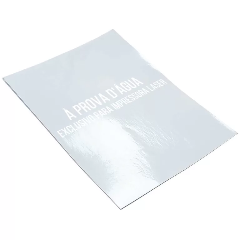 Vinil Adesivo A4 135g para Impressora Laser Branco