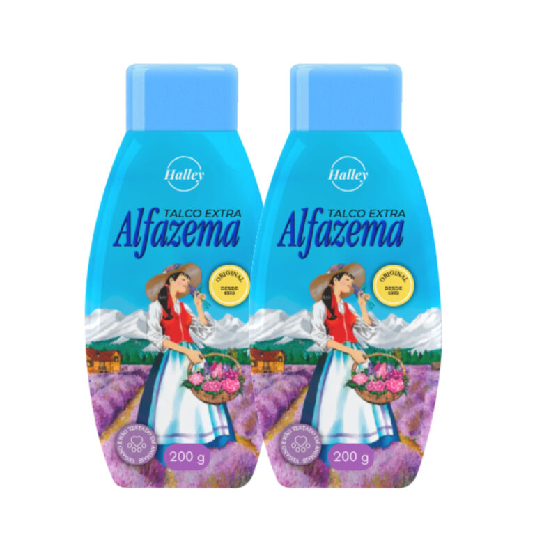 2 Talcos Alfazema Halley Original 200g Unidade