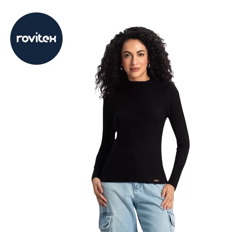 BLUSA MANGA LONGA FEMININA ROVITEX