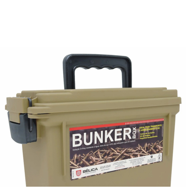 Caixa Bunker Box Coyote Bélica Original 3,8 L