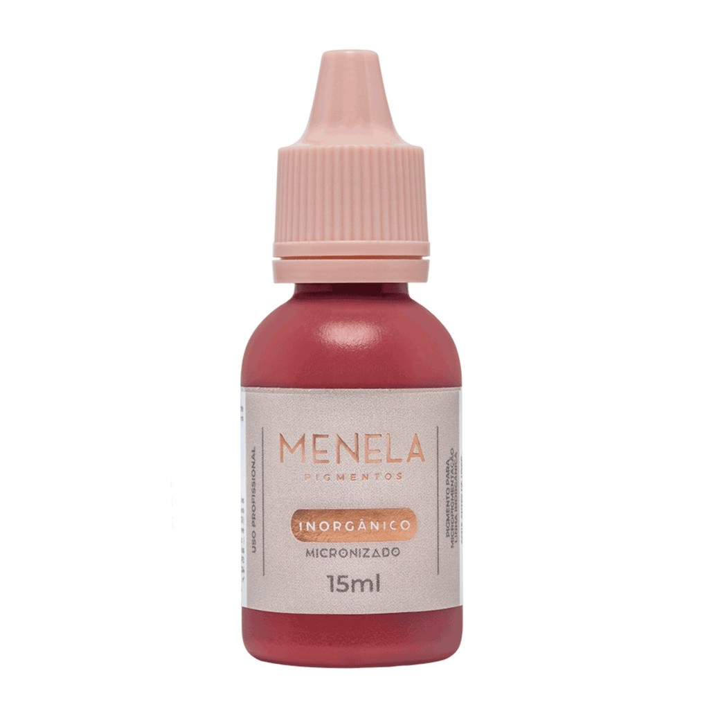 Pigmento Menela Mr. Love (Vermelho Puro) 15ml – Inorgânico Micropigmentação Sobrancelhas