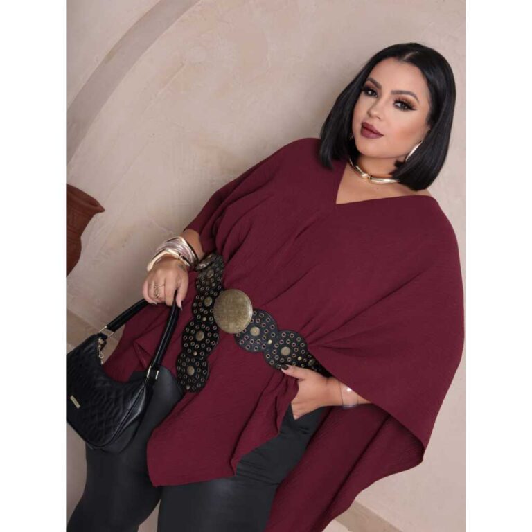 Blusa Bata  capa Boho Chic MultiFormas  com Croope