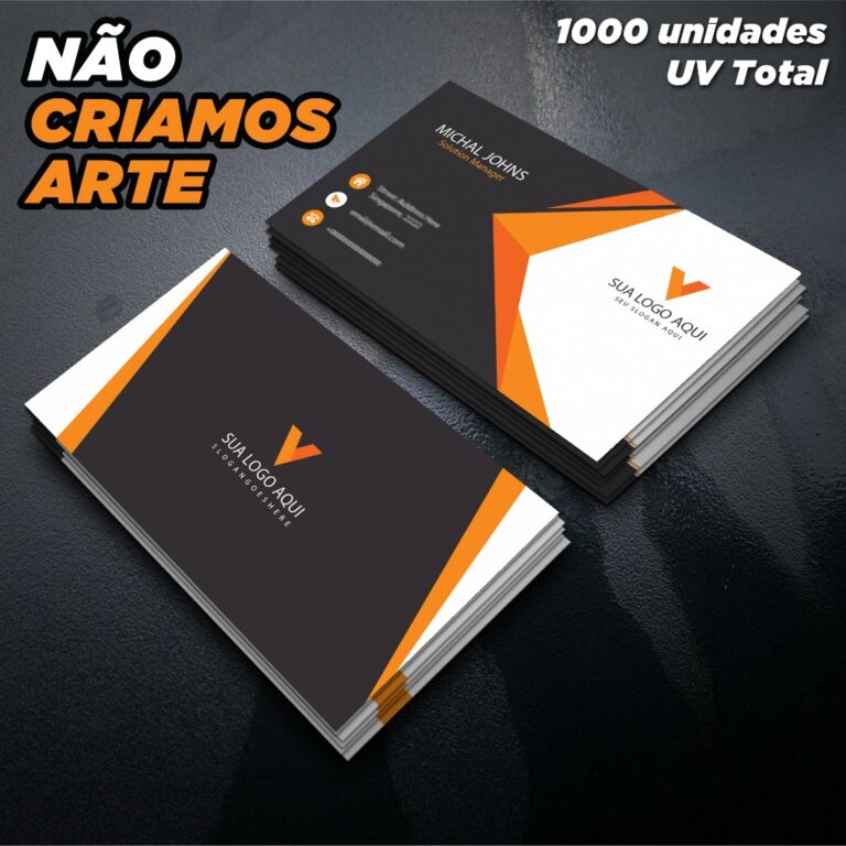 Cartão 9x5cm 1000 unid. 300g frente e verso color