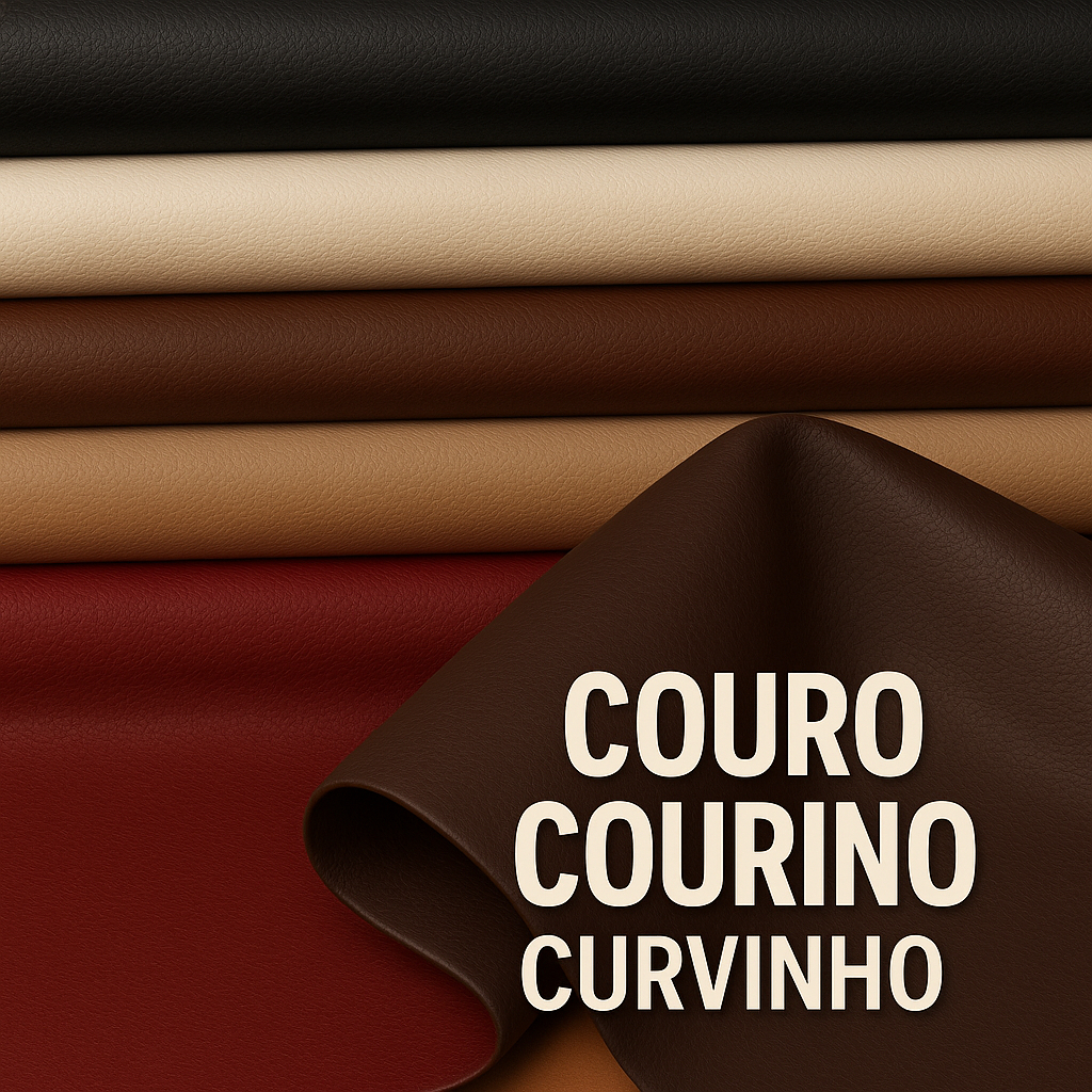 Tecido Couro Corino Curvinho Sintético PVC  1 a 4 mts – Revestimento de Sofá, Cadeira, Puff, Madeira