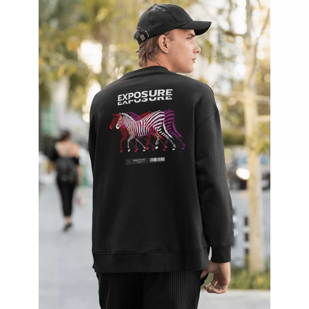 Moletom Careca Blusa de Frio Suéter Gola Redonda Masculino Casual Streetwear 100% Algodão Estampa –