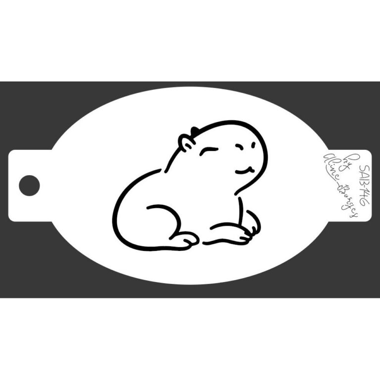 Stencil  Capivara Perfil