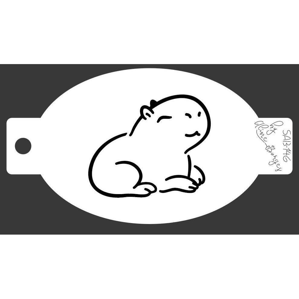 Stencil  Capivara Perfil