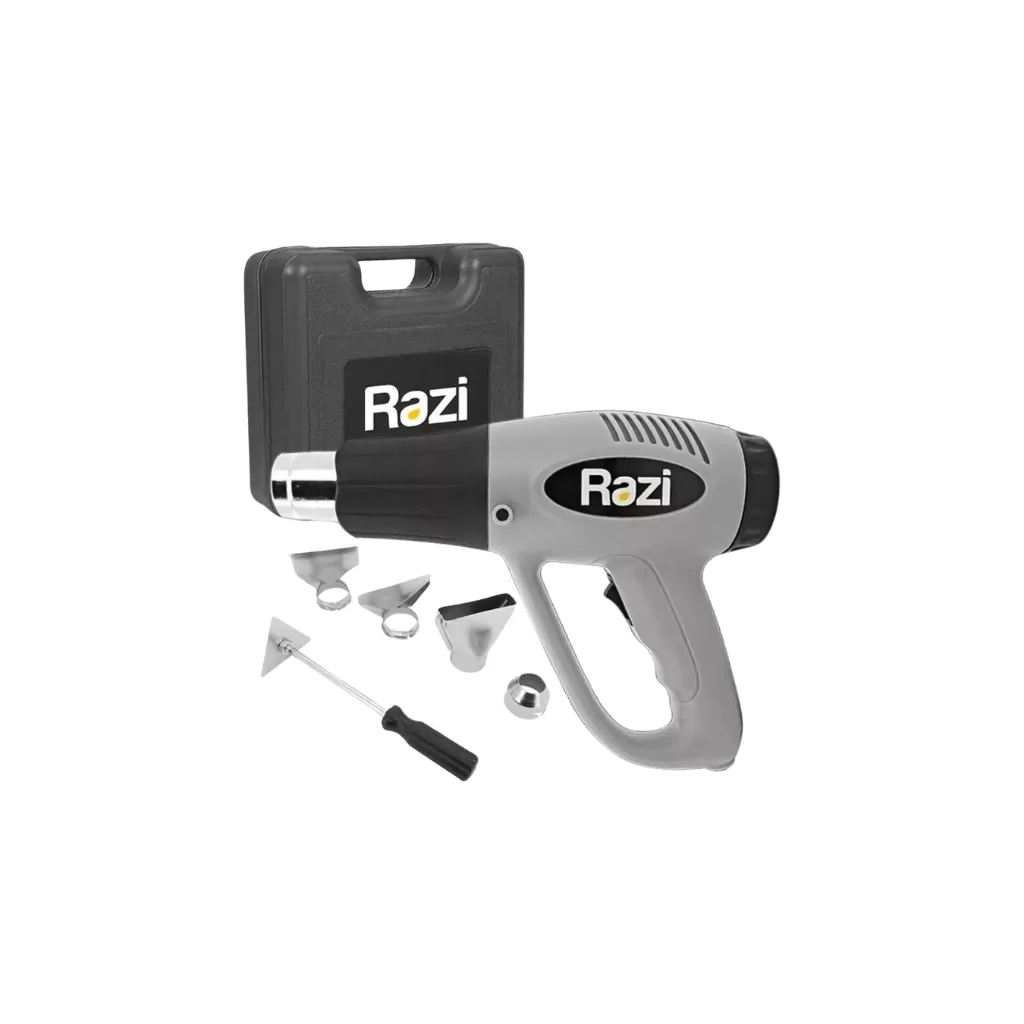 Soprador Térmico Ar Quente C/ Maleta e Acessórios 1500/2000w 300 À 550°c – Razi