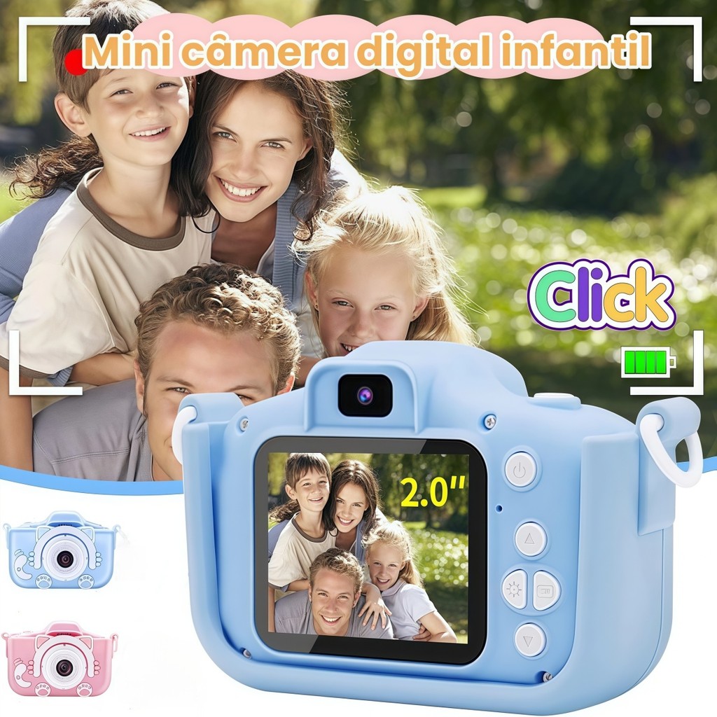 Câmera Infantil Digital Filmadora Mickey,máquina Fotográfica menina,Brinquedos Criativos Presente