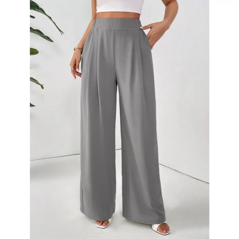 Calça Pantalona Viscolycra alfaiataria elástico 