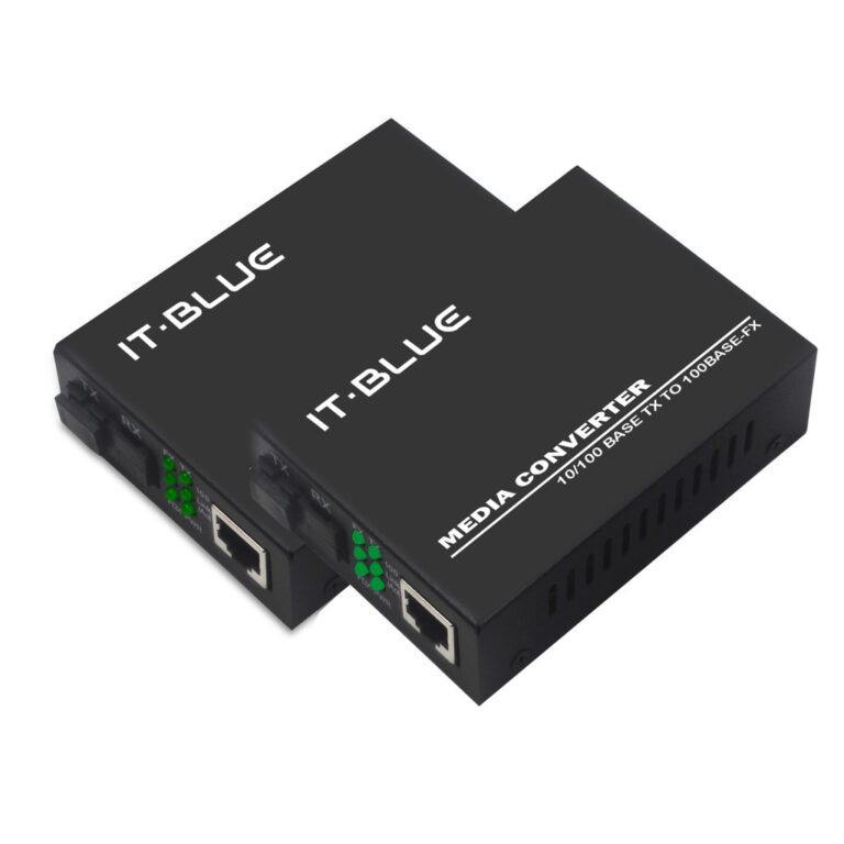 Par Conversores Mídia Fibra Óptica Rj45 10/100mb
