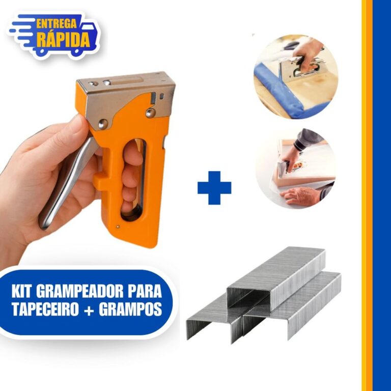 1 Grampeador Tapeceiro Profissional 4–8mm Al