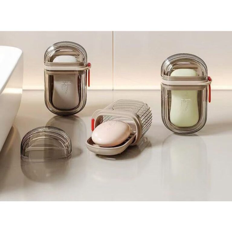 Saboneteira para viagem com estojo de drenagem