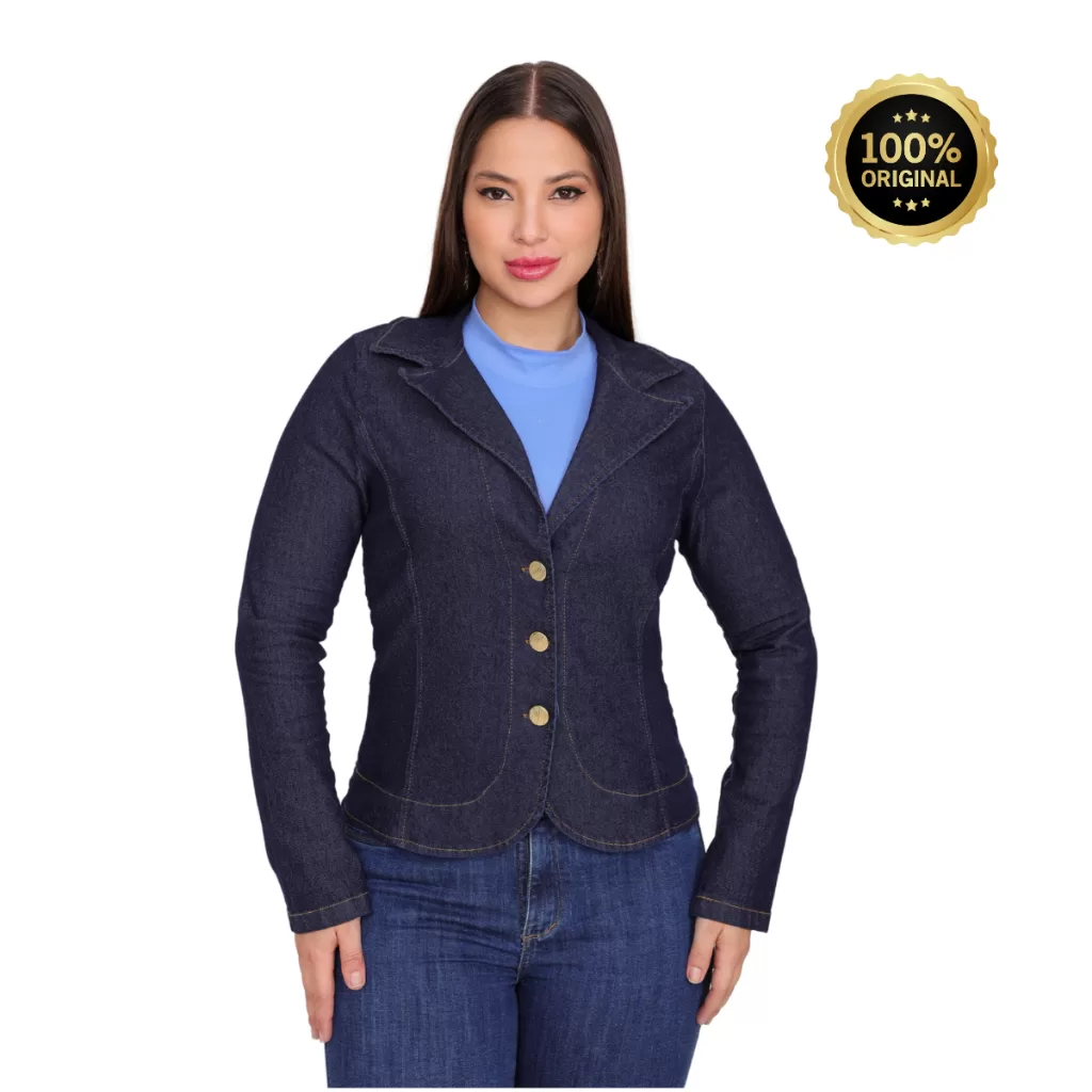 Jaqueta feminina jeans, Blazer jeans lindo, suéter feminino casual Casaco jeans social