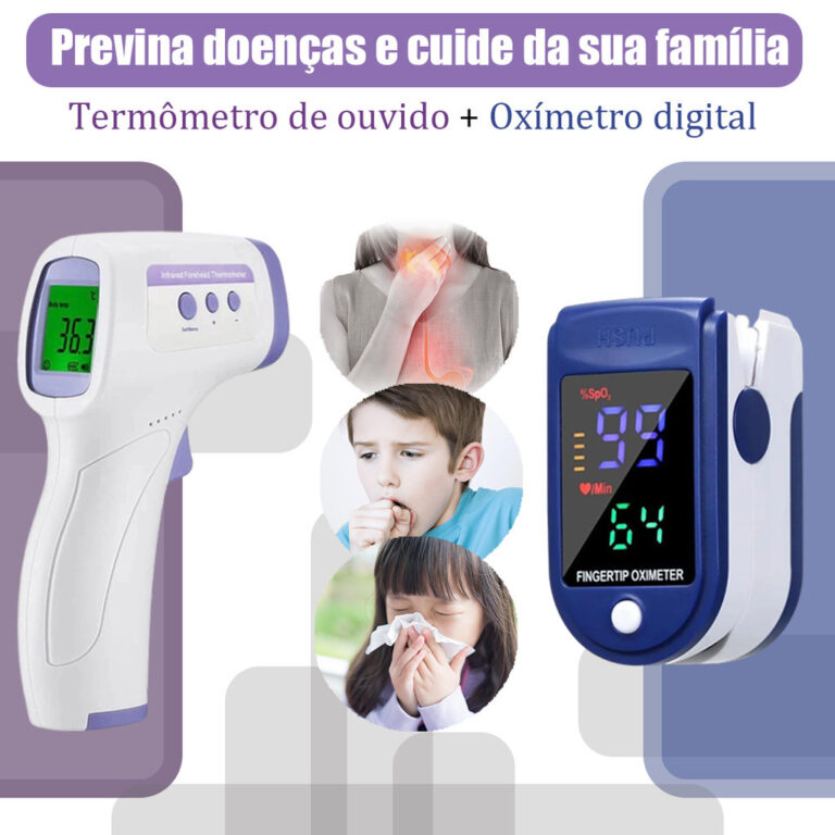 Oxímetro Médico Recarregável Com Clipe De Dedo 
