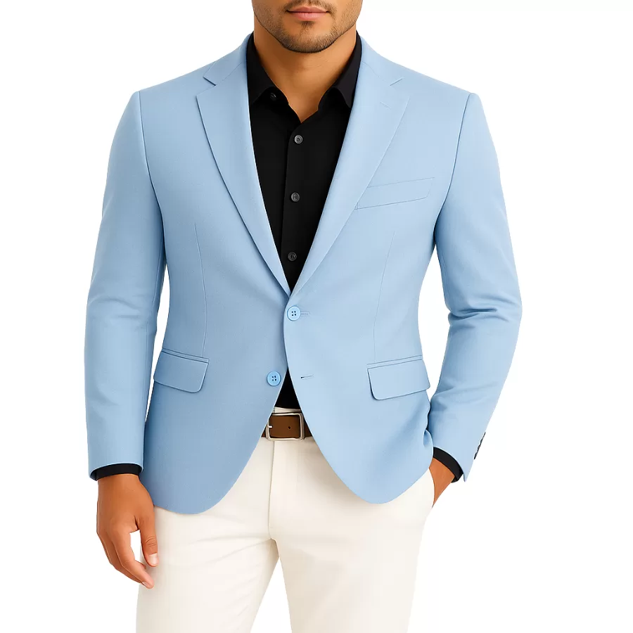 Blazer Masculino Microfibra Melange Premium Empório Colombo