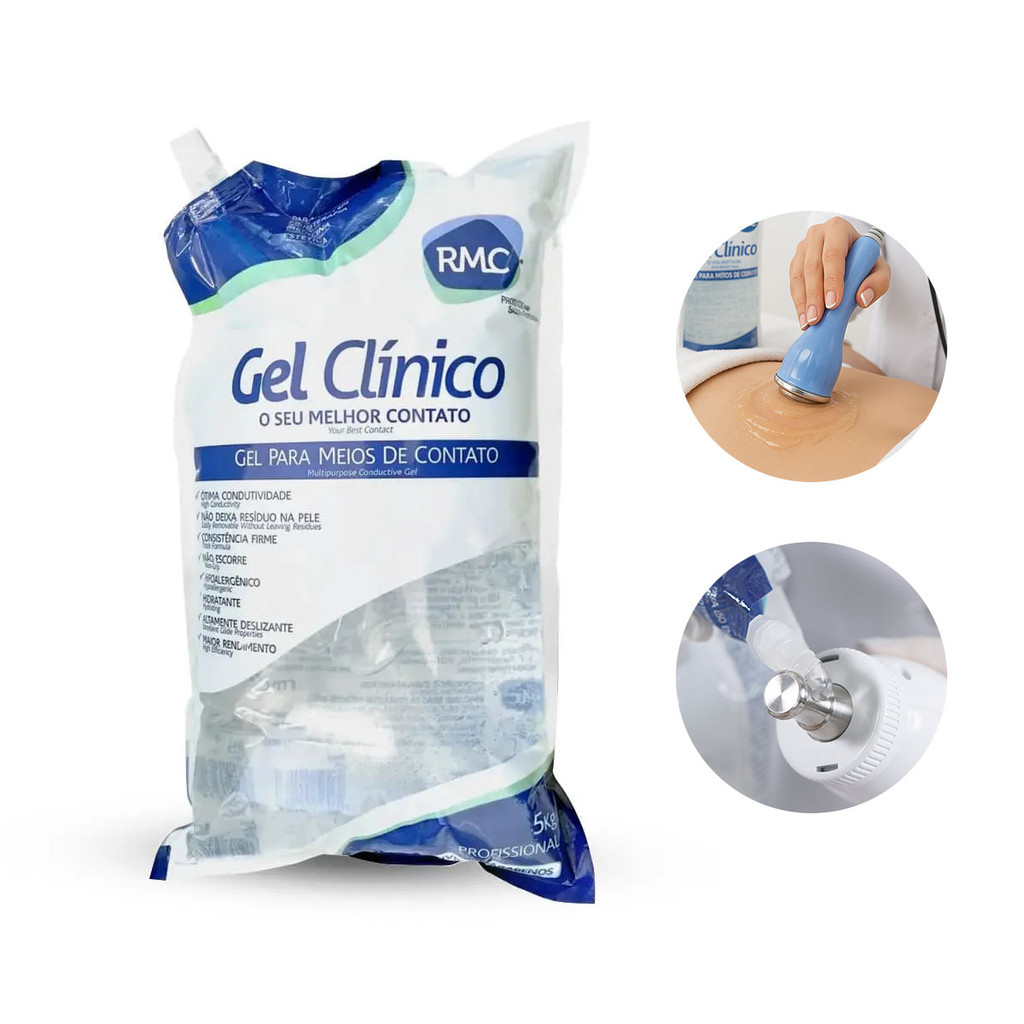 Gel Clinico Hipoalérgico Profissional Incolor 5 Kg RMC – BAG