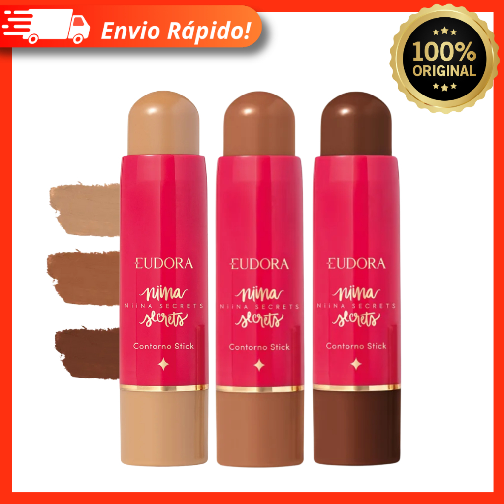 Contorno Stick Multifuncional Niina Secrets 5g – Cremoso e Semi-Matte – Eudora