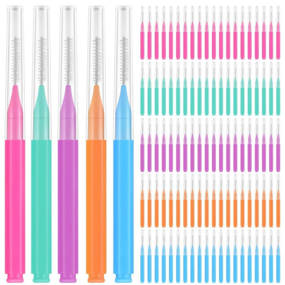 60 Escovinhas Multiuso  Brow Lamination E Limpeza Interdental
