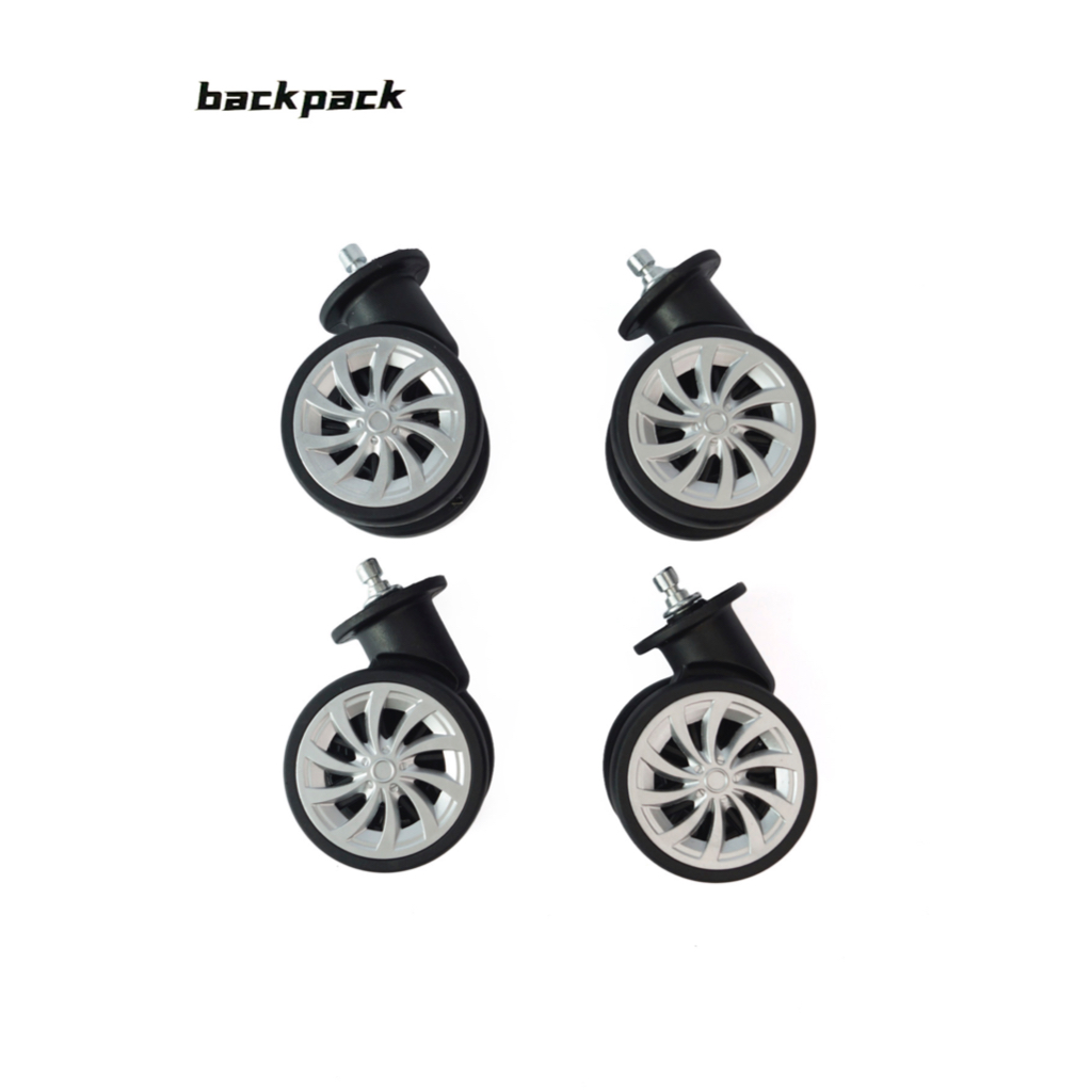 Acessórios de mala Rodas Rodas universais pretas Rotação de 360 graus kit2/Kit4