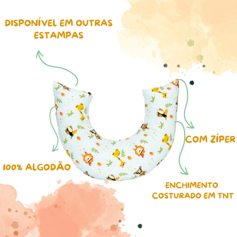 Almofada De Amamentação Para Amamentar Com Zípe