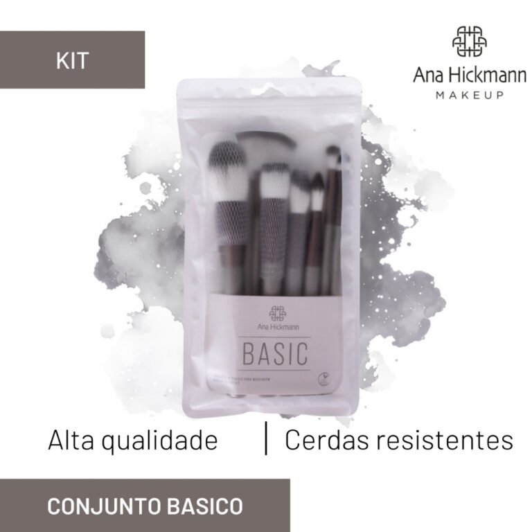 Kit de Pinceis para Maquiagem Conjunto Basico 3 Co