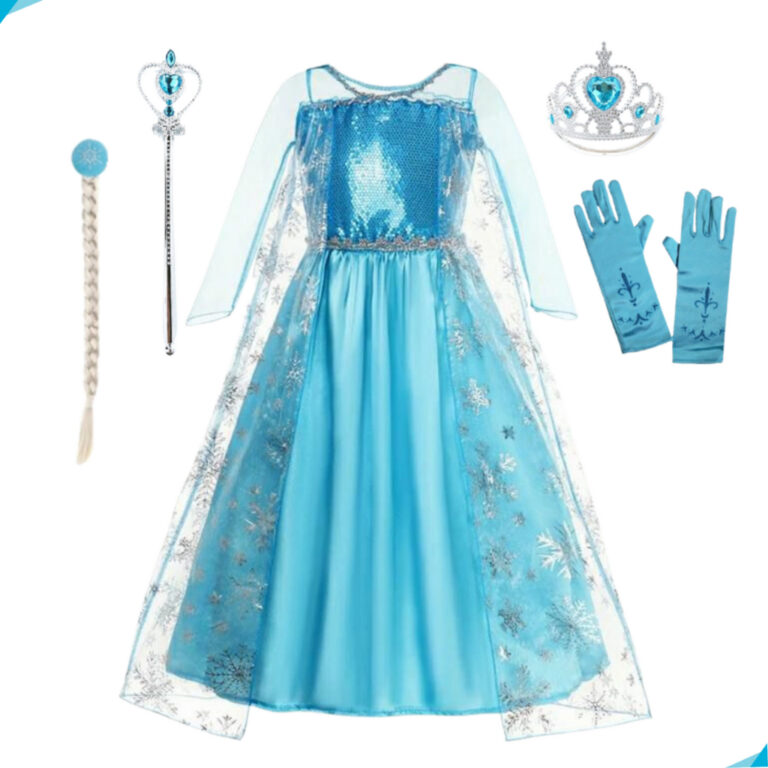 Vestido Princesa Fantasia Frozen Aniversario Luxo 