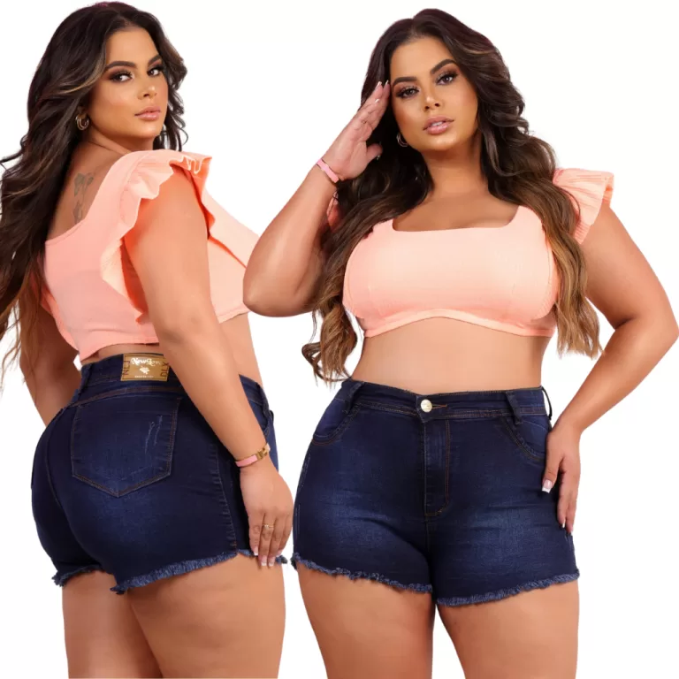 short plus size moda grande feminino lycra moda ve