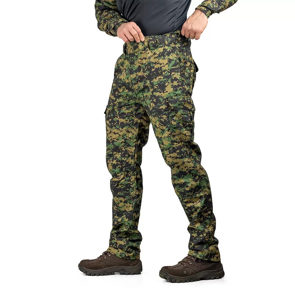 Calça Cargo Defender Safo Ripstop Digital Marpat Cerrado Com 8 Bolsos UV50+