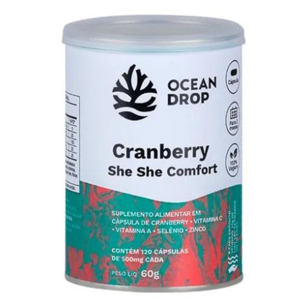 Cranberry Ocean Drop com 120caps de 500mg