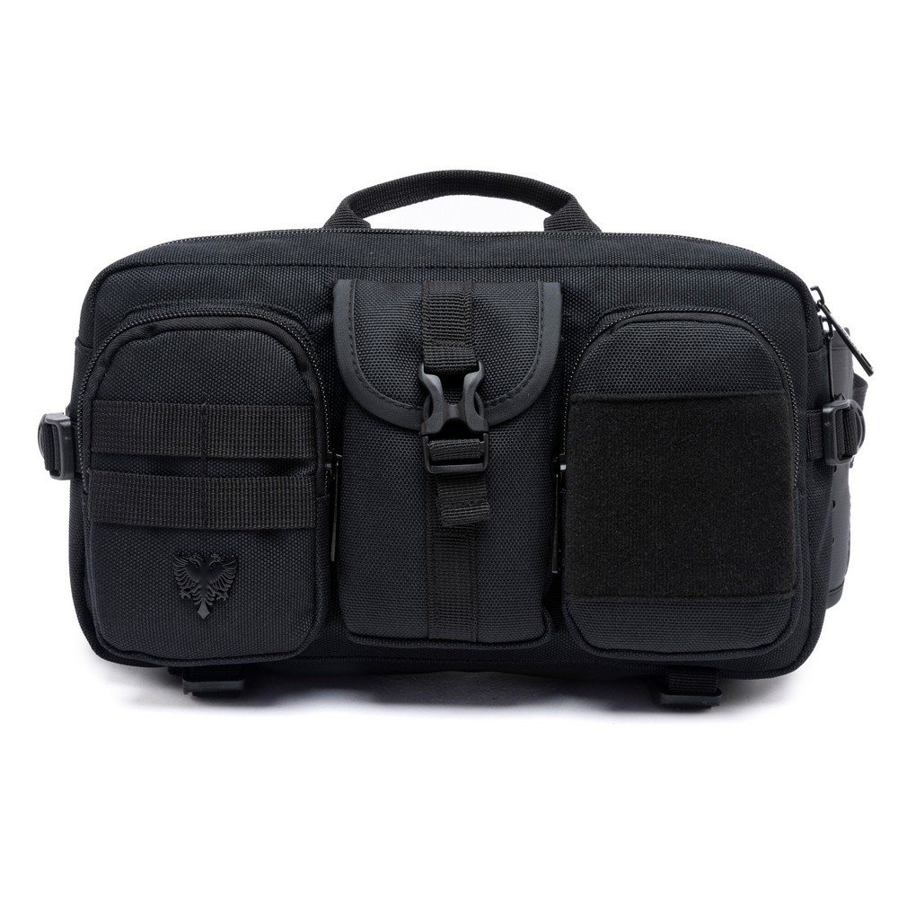 Pochete Cavalera Preta Masculina Original Resistente Moderna