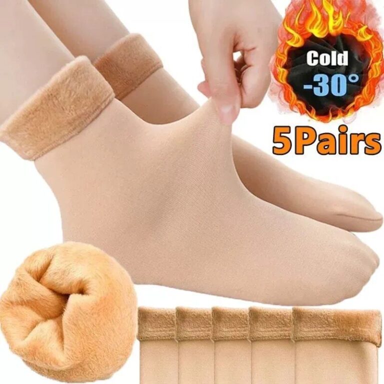 Kit com 5,3,1 pares de meias/meias soquete térmic