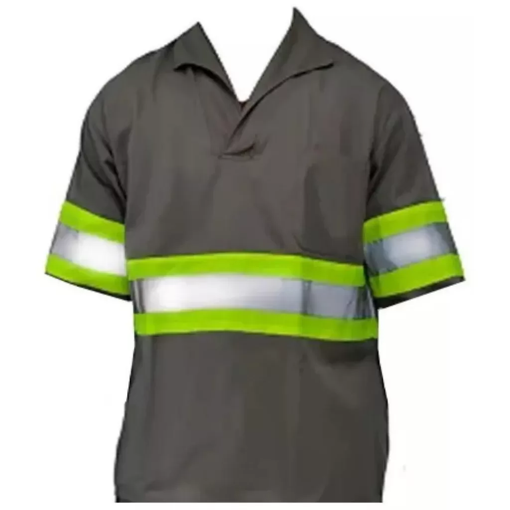 Camisa Italiana Brim Faixa Refletiva Manga Longa