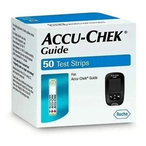 Tiras Medidor Glicemia Accu Check Guide 50 Unidade