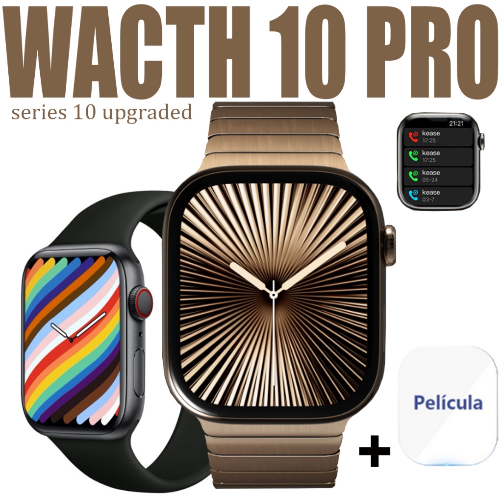 2026 Novo Watch 10 PRO Max Relógio 10 Smart Watch Homens BT Chamada Sempre Em Exibição Temperatura