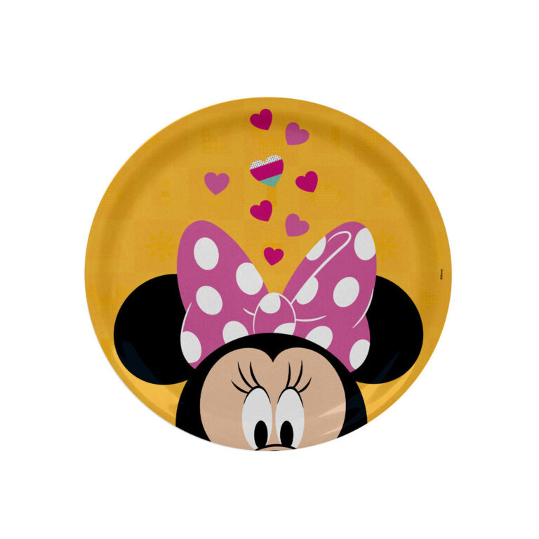 Prato Raso Melamine Minnie Disney Kit C/2 – 