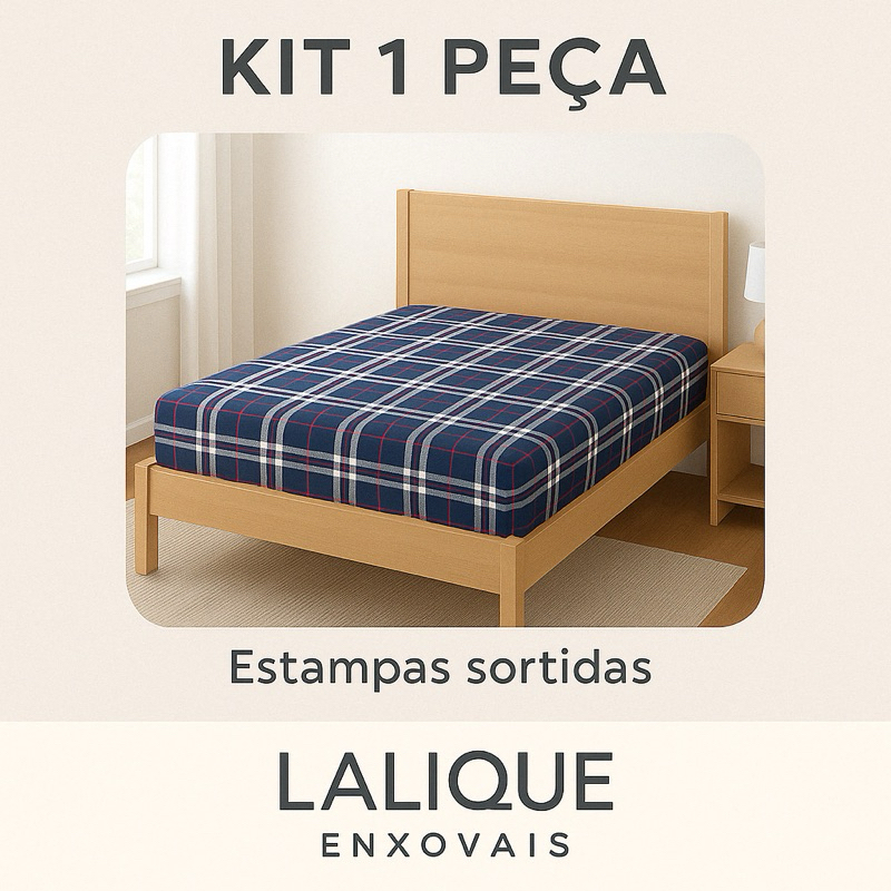 Lençol com elastico Estampado Avulso: Solteiro/ Casal/ Queen/ King Size – Estampas Sortidas