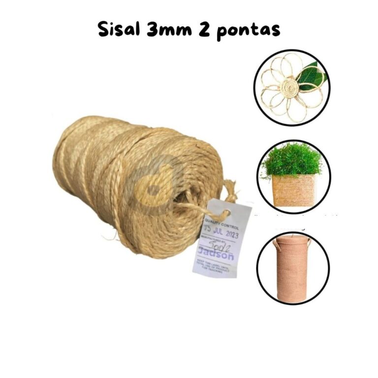 sisal 3mm 2 pontas até 230 metros