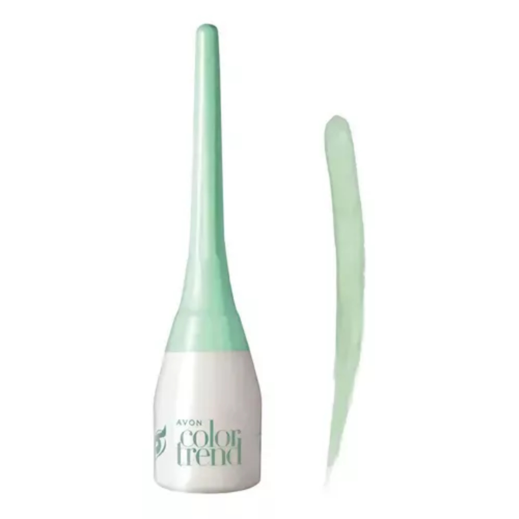 Avon Color Trend Delineador Líquido 3ml Verde Menta.