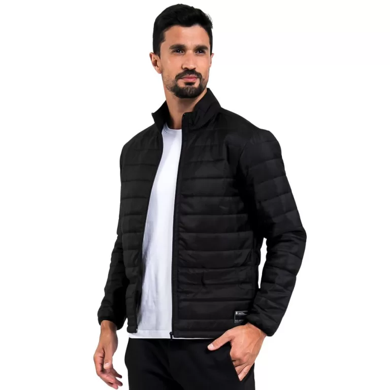 Jaqueta SVK Comfort Masculino Gola Alta Bolsos Zip