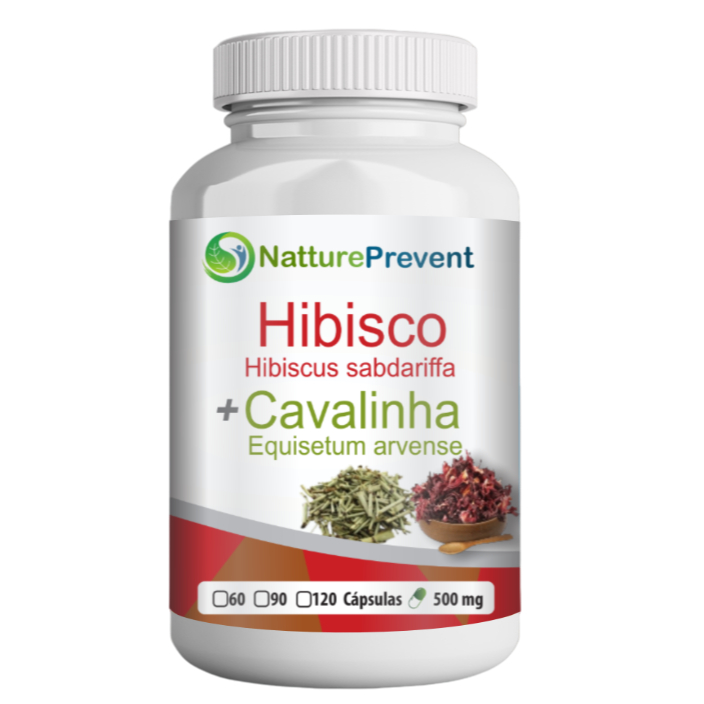 Hibisco com Cavalinha 500 mg 60 / 90 / 120 Cápsul
