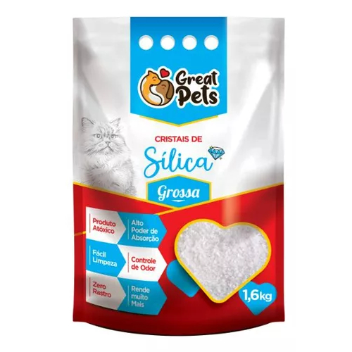 Areia Sílica Great Pets 1,6kg Grossa