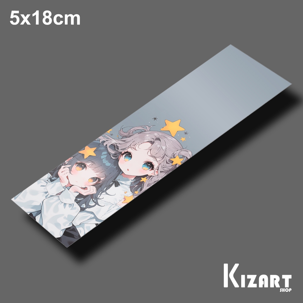 Marca  Páginas Menina Anime Marca Páginas Para Livros Papel 5 X 18 120g Plastificado