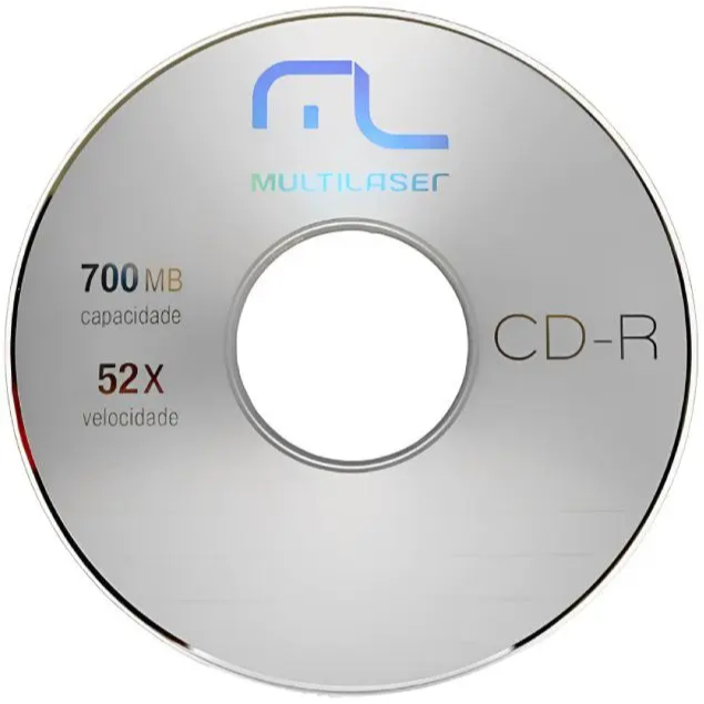 Mídia CD-R 700MB 52X c/ 25 Unidades Multilaser