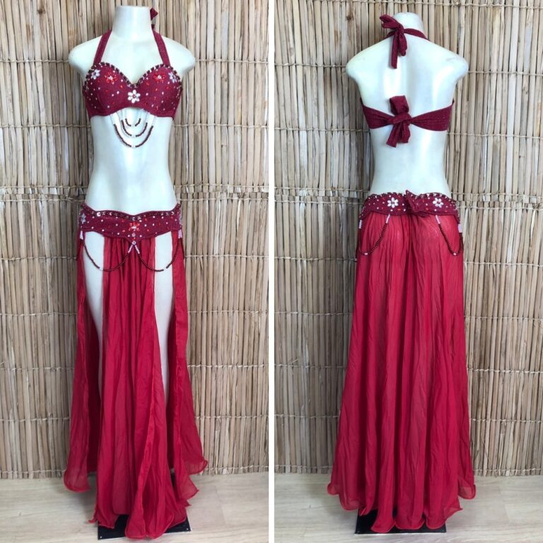 [Liquidação] Dança do Ventre Traje Bordado Comp