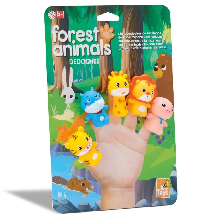 Dedoche Fantoche De Dedo Animais Da Floresta Bichi