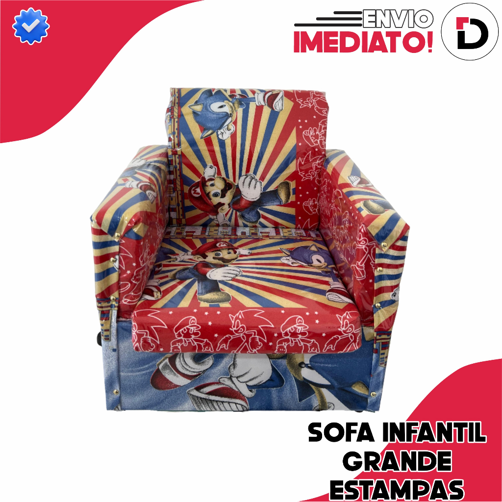 Sofazinho Infantil mini Sofa Poltrona Menino e Menina Brinquedo