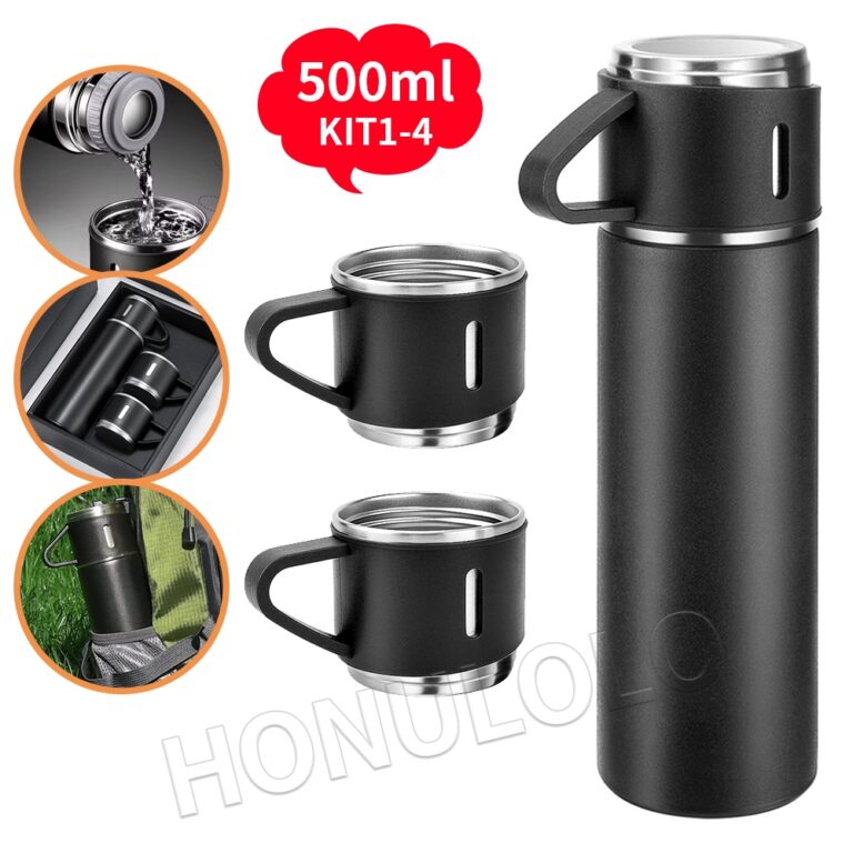 KIT1~KIT4 Caneca Kit Garrafa Térmica Vacuum Bottl